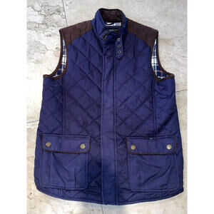 London Fog Heritage men's blue quilted jacket